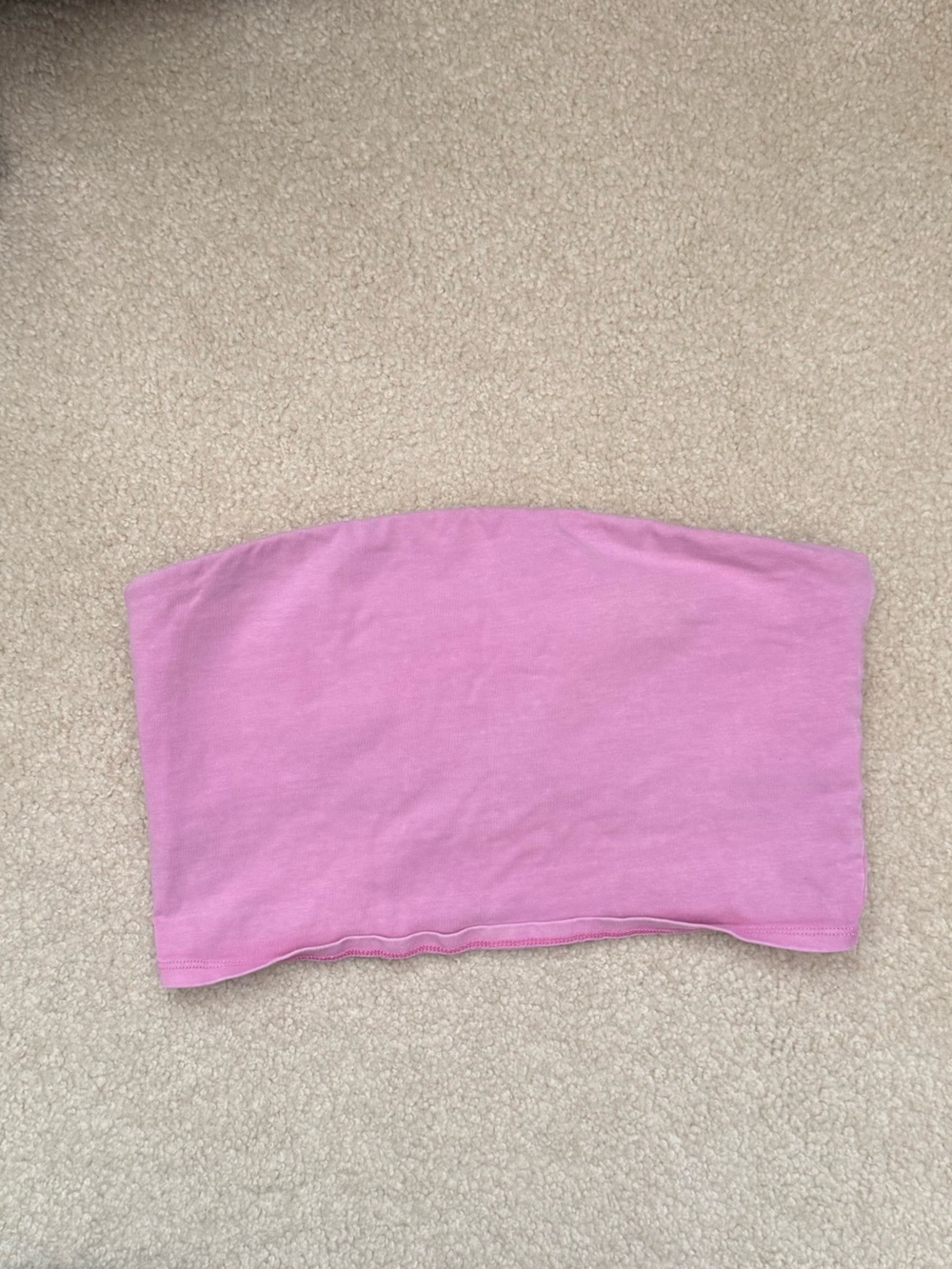 Aerie Pink Cropped Tube Top with lining